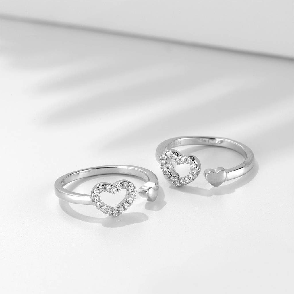 Silver Heart Toe Ring